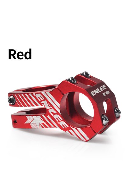 45mm red ENLEE MTB Stem 31.8x45mm High-strength Short Handlebar Stem Aluminum Alloy Bicycle Bridge R