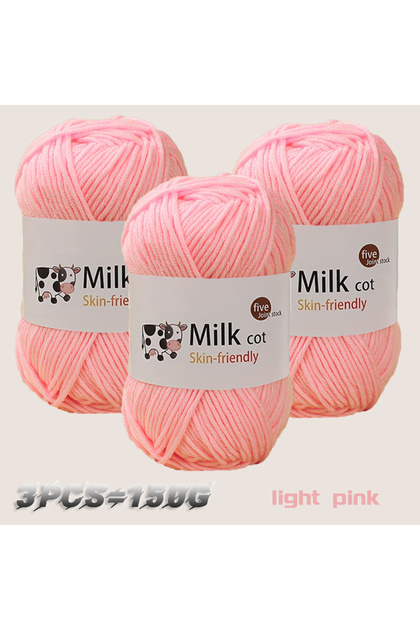 02 150g milk yarn handmade medium coarse DIY weaving yarn ball for knitting sweaters, hats, scarves
