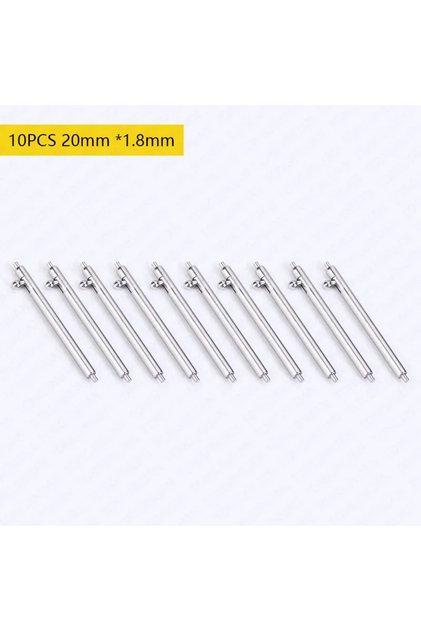 10pcs 20mm 1.8mm 20MM 22MM 10PCS 1.8mm Diameter Watch Pin Pepair Tools & Kits Quick Release Watch S