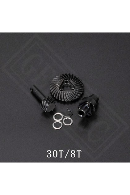 30T 8T Heavy Duty Bevel Helical Overdrive Gear 24/8T 27/8T 30/8T 33/8T Reverse Gear for 1/10 RC Craw