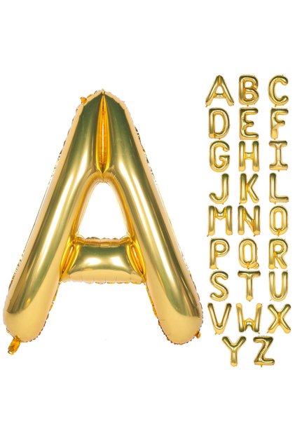 A 40inch Gold 40 Inches Blue Gold Rose Black Alphabet Balloon Large Gold Plated Helium For Birthday