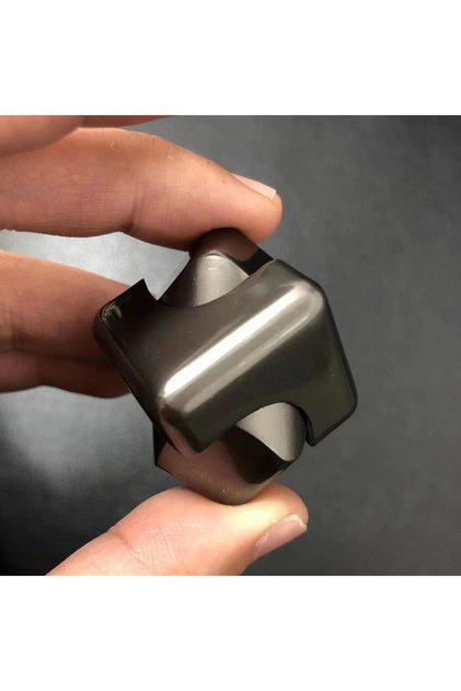 Gray Square Decompression Spinning Top Dice Cube Anti-Anxiety Fingertip Toys Hand Fidget Spinner Ven