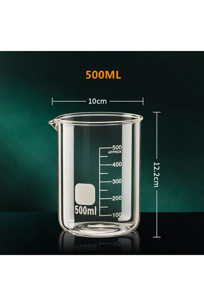 500ml 50/100/150/250/500/1000ml Glass Measuring Cup With Handle Clear GraduatCup Heat-resistant Beak