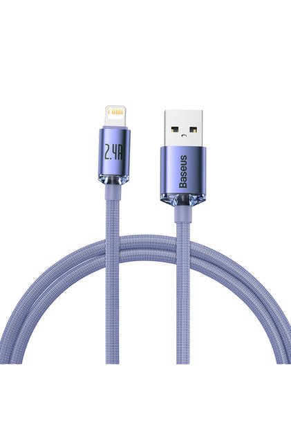 1.2m Purple USB Cable For iPhone 14 13 12 Pro Max X XR XS 8 7 6s 6 iPad Fast Data Char