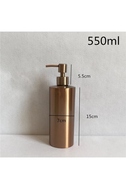 550MLRose gold Liquid Soap Dispenser Bottle Gel Bottle 304 Stainless Steel Silver Rose Gold Lotion P