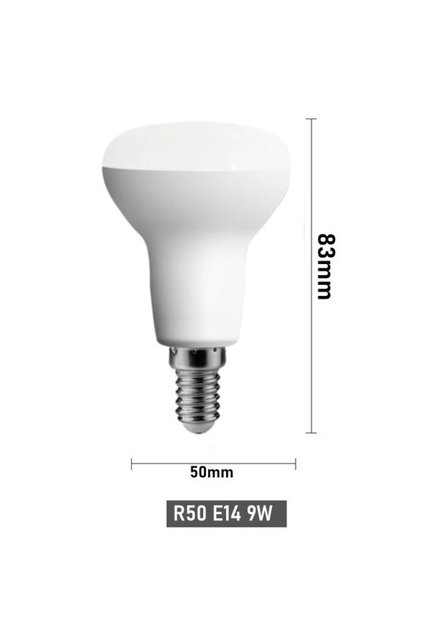 Warm White R50 9W LED Bulbs E14 E27 Base R39 R50 R63 R80 15W 12W 9W 5W Illas Lamp Lampada Ampoule Sp
