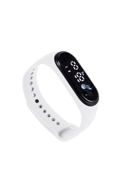 White Kawaii Smart Watch For Kids Fashion Outdoor Waterproof Sports Kids' Watches Boy Girls Digital