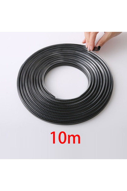 Black 10m Car Door Protector Edge Scratch Strip Guard Trim Automobile Door Anti Collision Protection