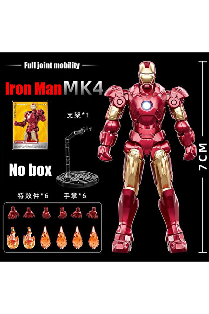 OPP bag packaging MK4 Genuine Marvel Toys Iron Man MK123467Handmade Assemblable Decoration Super Her