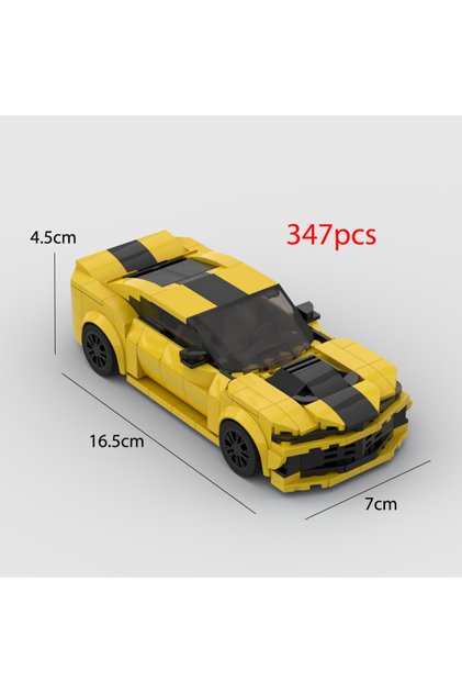 Camaro MOC Camaro racing sports car Vehicle Racer Building Blocks Brick Creative Garage Toys for Boy
