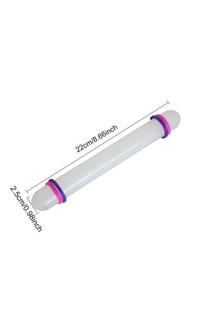 22cm GMZ 22cm Plastic Rolling Pin Kitchen Cake Baking Tool PP Non Stick Surface Stick Circled Househ