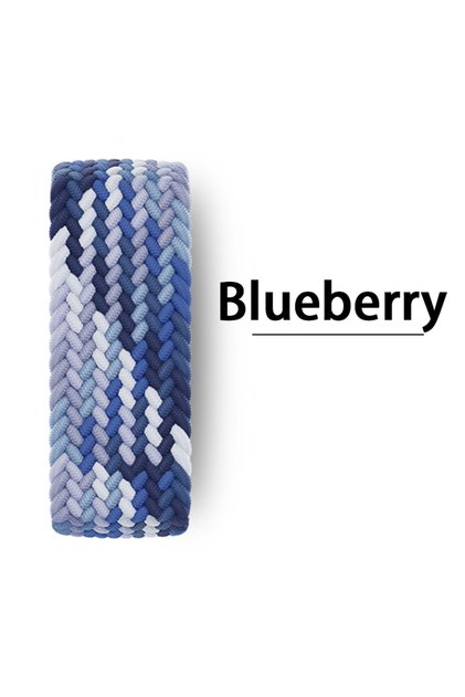 44 45 46 49 mm M Blueberry Braided Solo Loop For Apple watch Band 46mm 44mm 45mm 42mm 40mm 41mm Brac