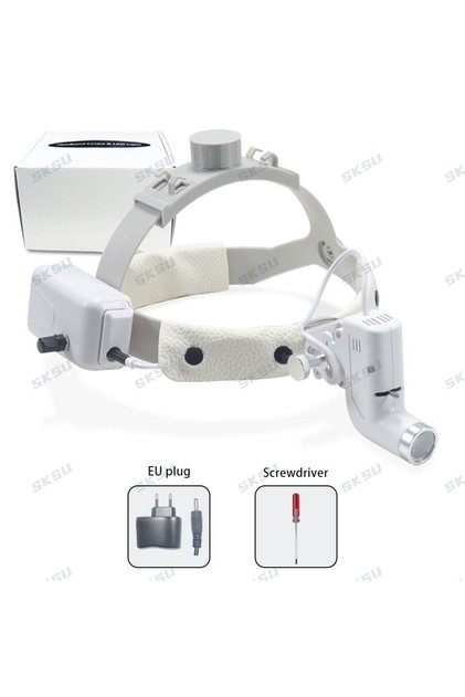 US Ivory WHITE 5W LED ENT Dental Headlight Lamp for Dental Loupes Surgical Lights Medical Dentistry