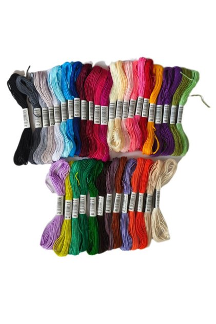 6 Strands 48pcs 8/12/24/36Pcs Multicolor Similar DMC Thread Cross Stitch Cotton Sewing Skeins Embroi