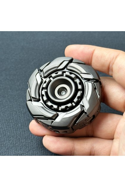 GRAY EDC Fidget Sliders Open Armor Spinning TopFidget Toys Stress Relief For Adults Magnetic Meta