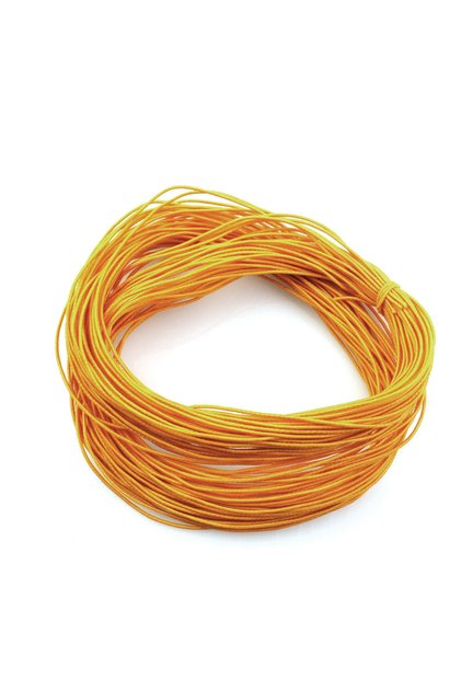 1mm x 24Meters Orange 1mm 24M Braided Elastic Cord Beading Threads Stretch String Fabric Crafting Co