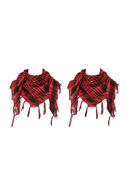 2pcs-Red 1/2/3pcs Keffiyeh Tactical Desert Scarf Wrap Shemagh Head Neck Arab Scarf Keffiyeh Scarf Wr
