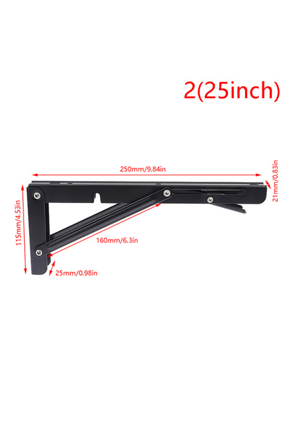 225inch Hot sale 1pc Campervan Folding Bracket Table Shelf Motorhome Caravan Folding Table Accessori