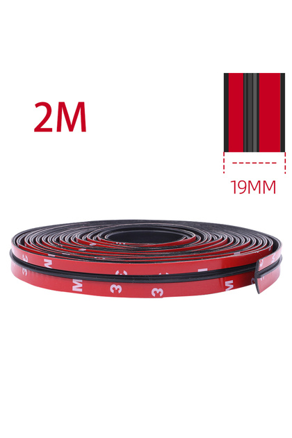 19mmx2m Car T-type Sealing Strip Front Windshield Skylight Window Top Dust and Waterproof Strip Car