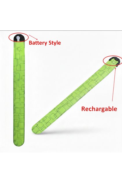 Battery Style Green Night Running Armband LED Light Band Cycling Safety Armband Outdoor Sports Safet