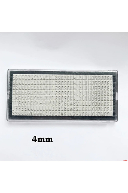 1pc 4mm 1Pc 3mm 4mm 6 4mm Custom Stamp Letters Plate Personalized Name DIY Scrapbook Acces.