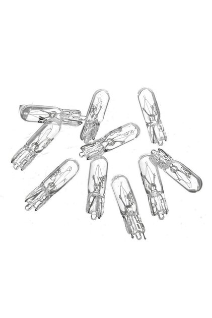 10Pcs 10pcs T5 12v 1.2w W2W Car Halogen Lamp Instrument Lights Dashboard Bulb Auto Interior Light Ca