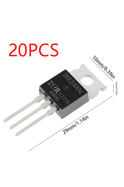 20pcs 10/20pcs IRFZ44N IRFZ44 N-Channel Power MOSFET Transistor, International Rectifier Power 49A 5