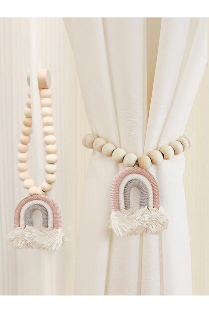 Magnets 40cm pink white Magnetic Binding Straps for Small Rainbow Curtains, Fixed Binding Straps for