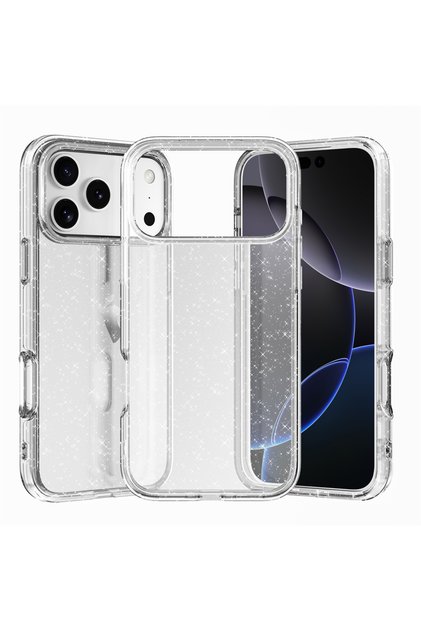 iPhone17 Pro Max Glitter Clear Luxury Glitter Transparent Case For iPhone 17 Air 16E 15 14 13 12 11