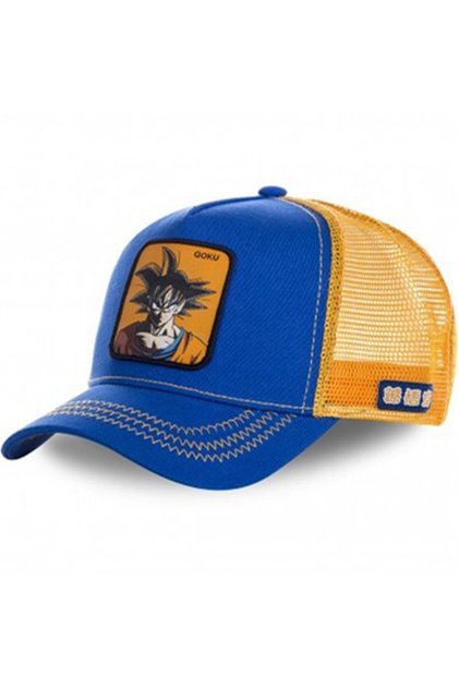 Bandai GOKU BLUE New Dragon Ball Son Goku Cap Summer Travel Peaked Cap Men's Embroidery Hip-Hop Cap