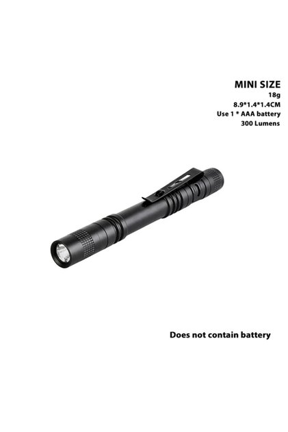 1PCS Mini Mini LED Flashlight Pocket Pen Light Portable 1000 Lumens Waterproof Torch Usin