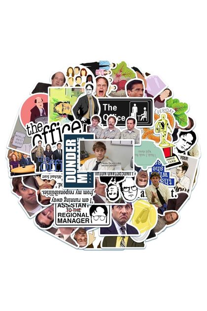 50 قطعة 10/30/50 قطعة ملصقات كرتونية مضحكة من The Office لبرامج تلفزيونية يمكنك صنعها بنفسك للدراجات النارية والسفر والأمتعة والغيتار والسكا
