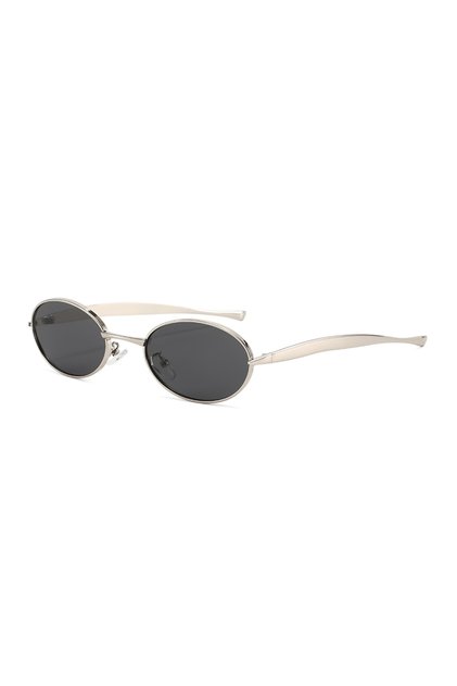 silver black Hiking 1/3pcs New Small Oval Anti Light Glasses 2025 Women Y2K Metal Frame Luxury Brand