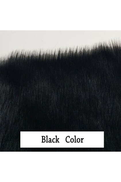 40CM x 50 CM black 1PC 40x50CM Faux Fur Fabric Soft Plush Clothing Sewing Fabric For Toys Sofa Home