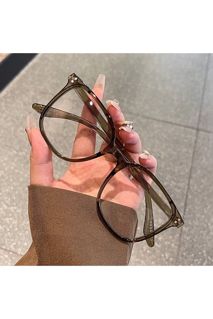 C3Dark Gray 1Pc/3Pcs/4Pcs/5Pcs/6Pcs European and American Classic Popular Square Frame Glasses Set M