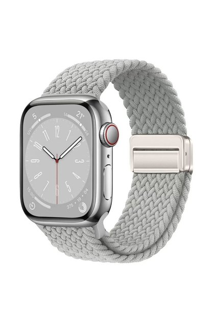 42 44 45 46 49mm 47 Pearl W Nylon Braided Band Strap Compatible For Apple Watch S10 46mm 44mm 40mm 4