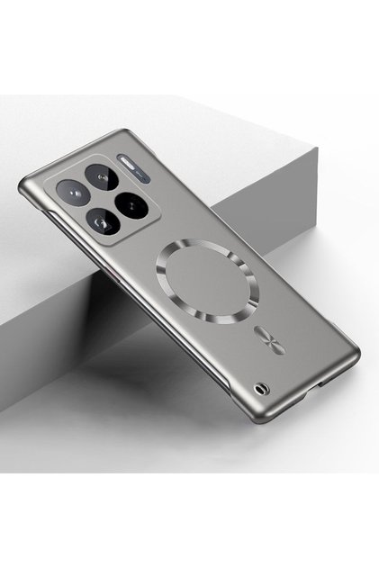 xiaomi 15T Pro Gray Luxury Metal Painting Slim Frameless Case For XIAOMI 17 Pro Max 15T 15 Ultra 14T