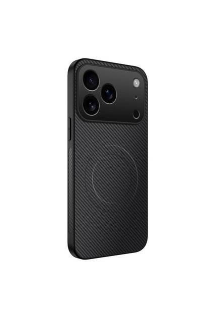 iPhone17 Pro Max black Luxury Ultra Thin Carbon Fbier Magnetic Leather Case for iPhone 18 17 16 15 1