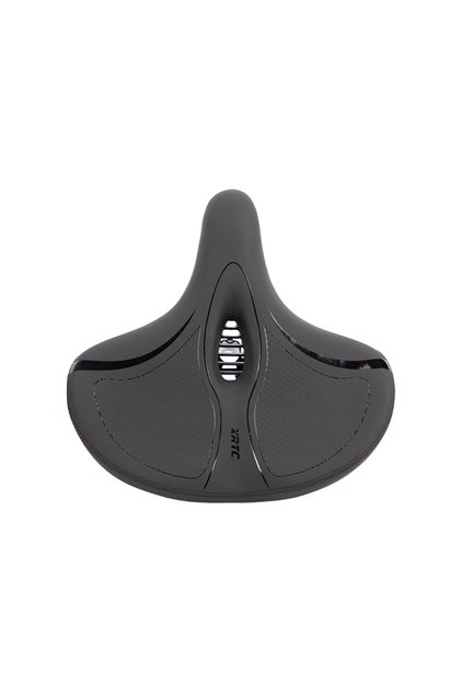 Black Oversized Bike Seat Comfortable Replacement Bike Saddle Extra-Large Soft Bike Saddle Waterproo