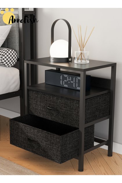 طاولة قهوة جانبية كلاسيكية بتصميم عتيق، مقاس 40*40*50 سم، بثلاث طبقات، مناسبة لغرفة المعيشة