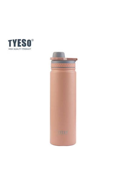 600ML Pink TYESO Thermos Bottle Car Insulated Flask Water Tumbler for Outdoor Sports Travel Vacuum F