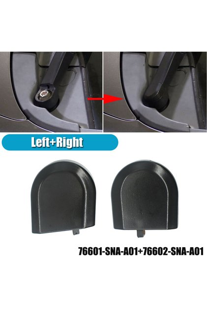 2pcs Wiper Arm Cover Windshield Nut Cap Cover Bolt For Honda For Civic 2006-2011 Replacement Part...