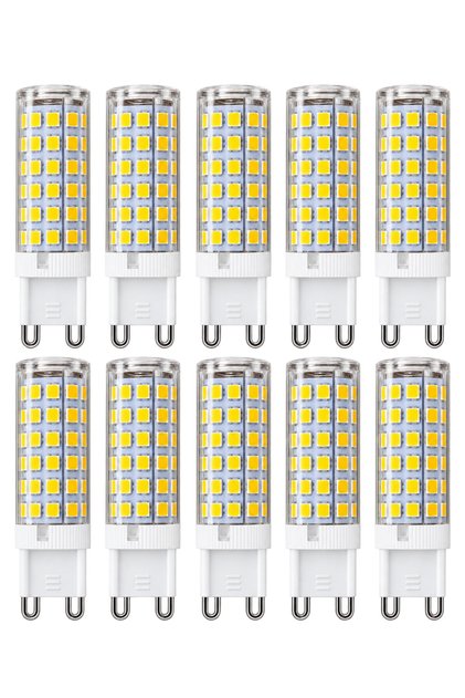 10 Adet G9 Led Kapsül Günışığı 7 Watt 3000 Kelvin