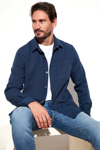Pamuklu Tek Cepli Regular Fit Gömlek Erkek GÖMLEK CF25W129140