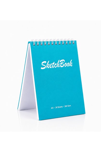 Wise Owl Premium A6 Sketchbook Hard Cover Sketchbook | 200 g Paper | 30 Sheets (60 Pages) | For Charcoal Drawing & Technical Drawing