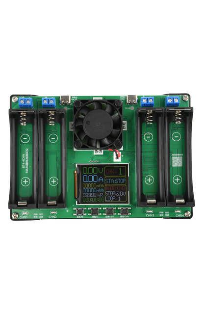 4 channel 2Ch 4CH LCD Display Battery Capacity Tester MAh MWh Lithium Battery Digital Battery Power
