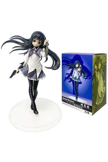 Bandai with box Hot Anime Puella Magi Madoka Magica Figure 17cm Akemi Homura Action Figural Pvc Mode