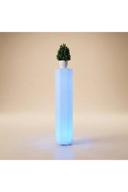 Octagonal Shape Slim Display Stand with Rgb Light Large Size Thin Exhibition Stand