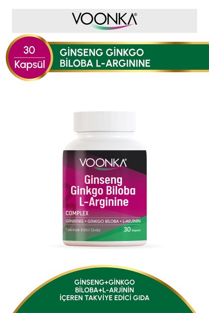 Ginseng Ginkgo Biloba L Arginine 32 Kapsül