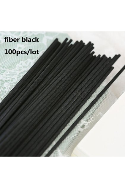 fiber black 100pcs 50pcs/100pcs per Lot Fiber Reed Diffuser Sticks 3mmx20cm Rattan Home Fragrance Ar